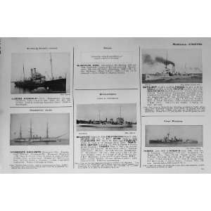  1953 54 Ships Pinedo Minesweeper Granville Toba Chaco 