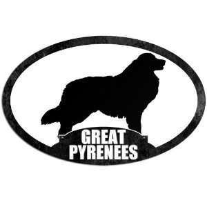  Oval Great Pyrenees (Dog Breed) Sticker 
