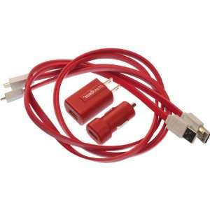  Red USB Charger Kit for iPod/iPhone Electronics