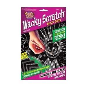  Scratch Art Scratch Magic Wacky Scratch Kits Dizzy Dots; 3 
