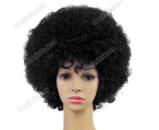 HOT Wild Curl up Funny Soccer Fans Wig Cosplay Party Fancy Dress Fake 