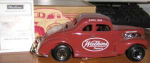 WATKINS PRODUCTS ERTL DIECAST BANK 1940 FORD MOD COUPE  