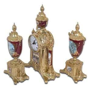  Amazing Red Le Ore Clock with One of a Kind Detail IN 