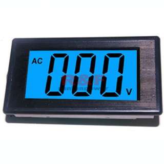 NEW 3½ Digital Blue LCD AC 0~600V Volt Panel Meter  