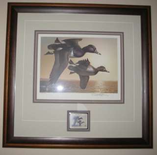 1985 Michigan Waterfowl Duck Stamp and Print  