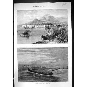  1873 Ambas Bay Highlands Cameroons Africa Surf boat Troops 
