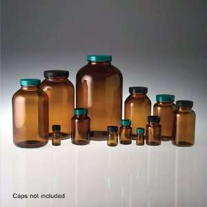 Amber Glass Jars, 84 oz (2480 mL) Amber Packer (no caps), case/12 