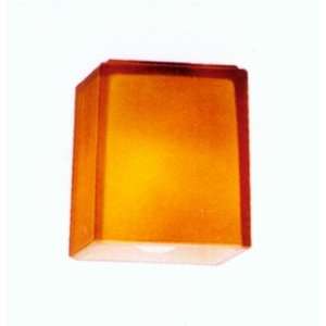  Pi Hermes Amber Glass Brushed Steel Pendant Lamp