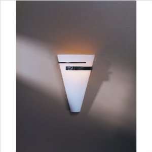   Two Light Wall Sconce Finish Brushed Steel, Shade Color Soft Amber