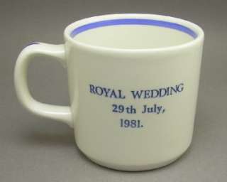 Adams China England Porcelain Royal Wedding Mug Princess Diana Prince 