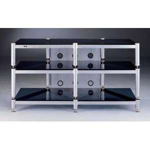  VTI 50 Silver and Black TV Stand Furniture & Decor