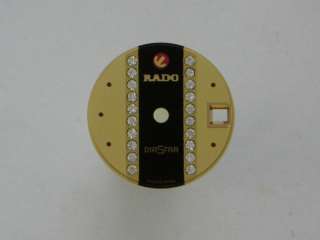 Original RADO Diastar Diamonds Watch Dial Ladies New  