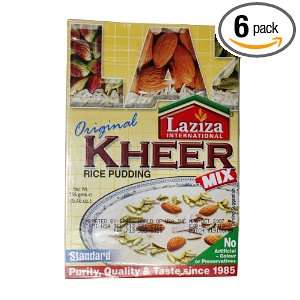 Laziza Kheer Mix Standard (rice Pudding), 155 Gram Boxes (Pack of 6 
