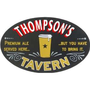  Custom Oval Tavern Sign