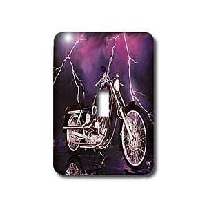 Light Switch Cover Picturing Picturing Harley Davidson Motorcycle 