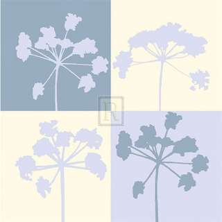 JULIE LAVENDER Make A Wish II flower silhouette PRINT  