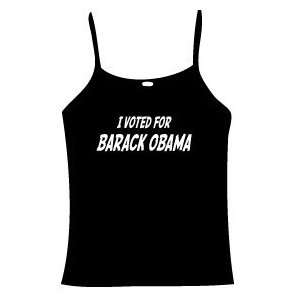 Barack Obama I Voted For Barack Obama Black Spaghetti Top SIZE ADULT 