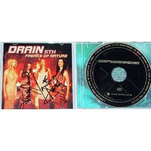    Drain Autographed Signed Freaks of Nature CD 