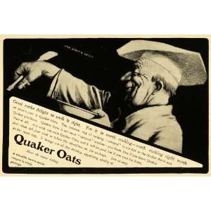  1902 Ad American Cereal Co. Quaker Oats Breakfast Chef 