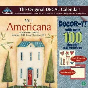  Americana Decor it 2011 Wall Calendar 12 X 12 Office 