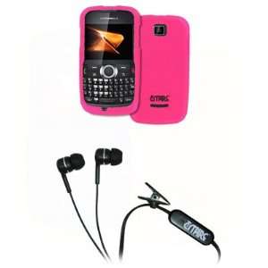  EMPIRE Hot Pink Rubberized Hard Case Cover + Stereo Hands 