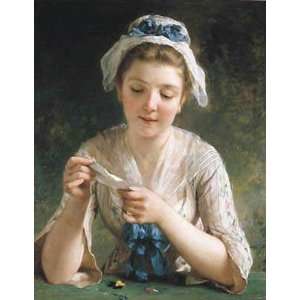  The Secret Admirer by Emile Munier. Size 24.00 X 32.00 Art 