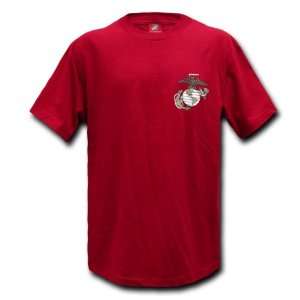   , Cardinal Red Blue Military Basic Military T shirts, Tees SIZE Large