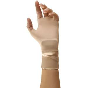 Occumitt Gloves PLUS Wrist, Fingerless, Beige, XS, Nylon/Spandex, Pair 