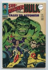 TALES TO ASTONISH #81   1ST APPEARANCE BOOMERANG   1966   REAL 