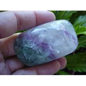   Rainbow Fluorite Rectangular Pocket Flat Stone  