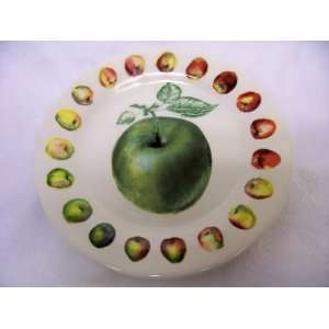  Gien Belle Helene Canape Plate, Green Apple Everything 
