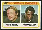 1978 TOPPS FOOTBALL CHICAGO BEARS WALTER PAYTON SCORING