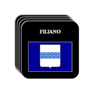 Italy Region, Basilicata   FILIANO Set of 4 Mini Mousepad Coasters