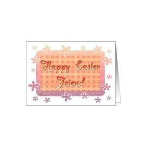  Friend Happy Easter   Flowery Borders Card Health 
