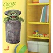 Seseme Street Oscar the Grouch Wall Stickers BRAND NEW  