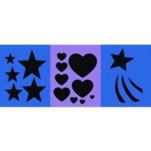  Twinkle Traditional Stencil Kit Stars and Hearts Pet 