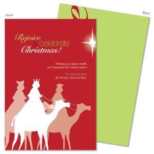   Greeting Cards   Layered Three Kings   Red