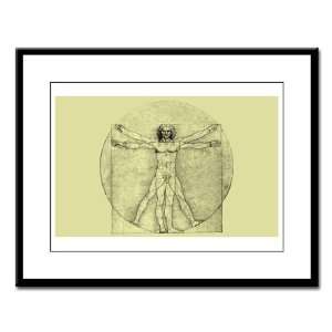  Large Framed Print Vitruvian Man by Da Vinci Everything 