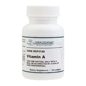  (Vitamin) A (from fish liver oil) 25,000 iu 100 Softgels 