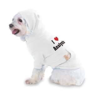  I Love/Heart Analysts Hooded (Hoody) T Shirt with pocket 