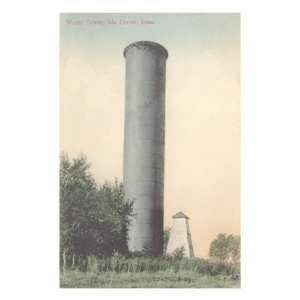   Water Tower, Ida Grove, Iowa Giclee Poster Print, 24x32 Home