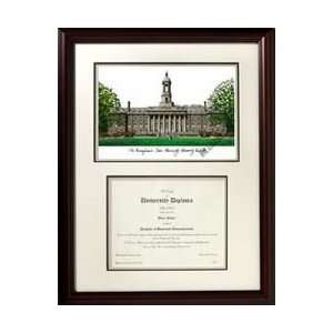  State University Scholar Framed Lithograph with Diploma   Bookstore 