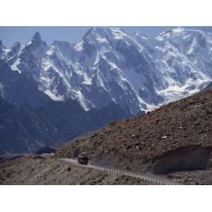  Bus on the Karakoram Highway Through the Karakoram Range, Pakistan 