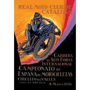 Real Motor Club of Cataluna   6 Hour Race   16x24 Giclee Fine Art 