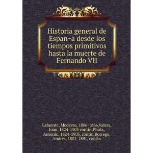   1824 1903, contin,Borrego, AndreÌs, 1801 1891, contin Lafuente Books