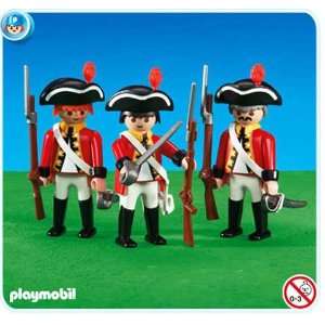  Playmobil 3 British Redcoat Soldiers 6229 Toys & Games
