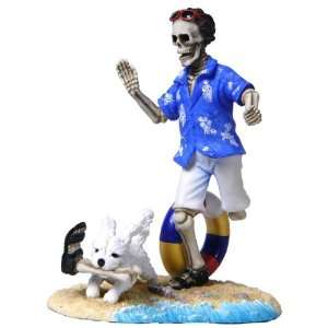  Go Fetch Skeleton Playing with a Dog Sculpture Pet 