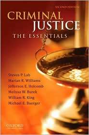 Criminal Justice The Essentials, (0199737193), Steven P. Lab 