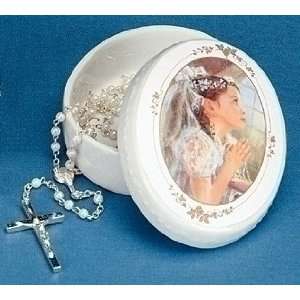  Kathryn Fincher Communion Girl Porcelain Keepsake Box With 