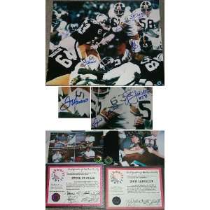   Curtain & Jack Lambert Signed Steelers Action 16x20